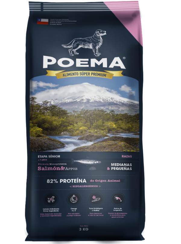 Poema senior salmón 3 Kg