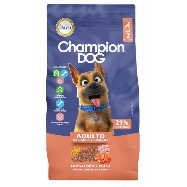 CHAMPION DOG SALMON&POLLO 18KG